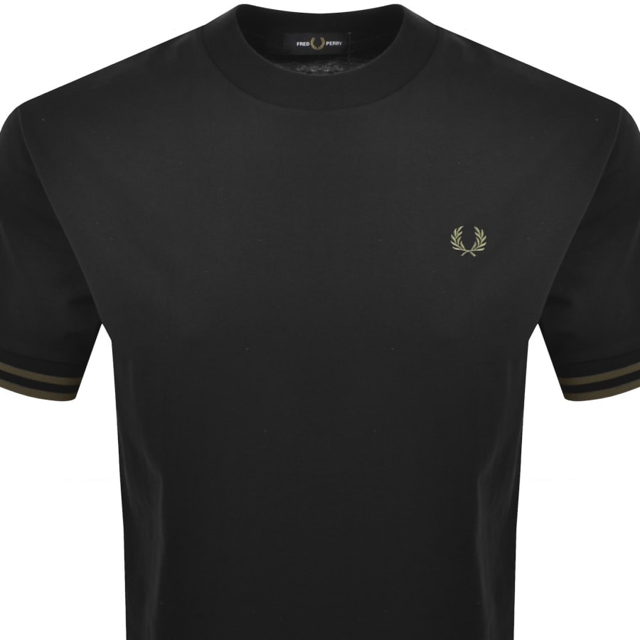 Image number 2 for Fred Perry Bold Tipped T Shirt Black