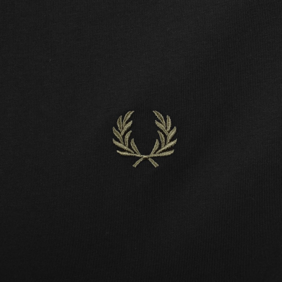 Image number 3 for Fred Perry Bold Tipped T Shirt Black