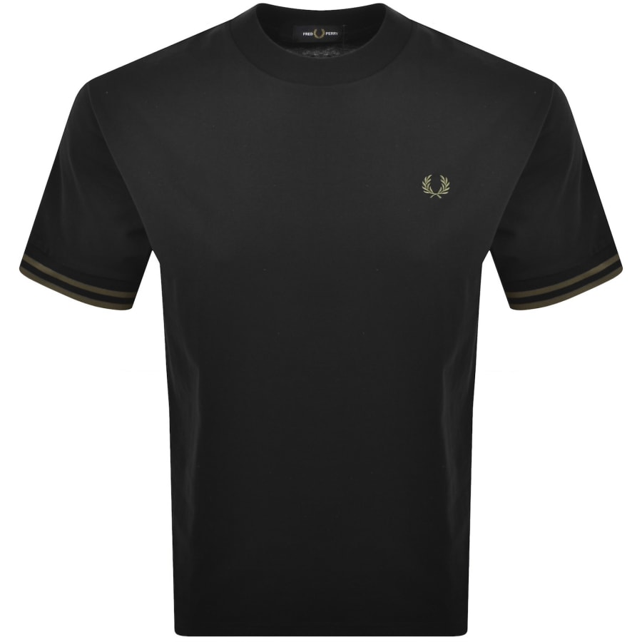 Image number 1 for Fred Perry Bold Tipped T Shirt Black