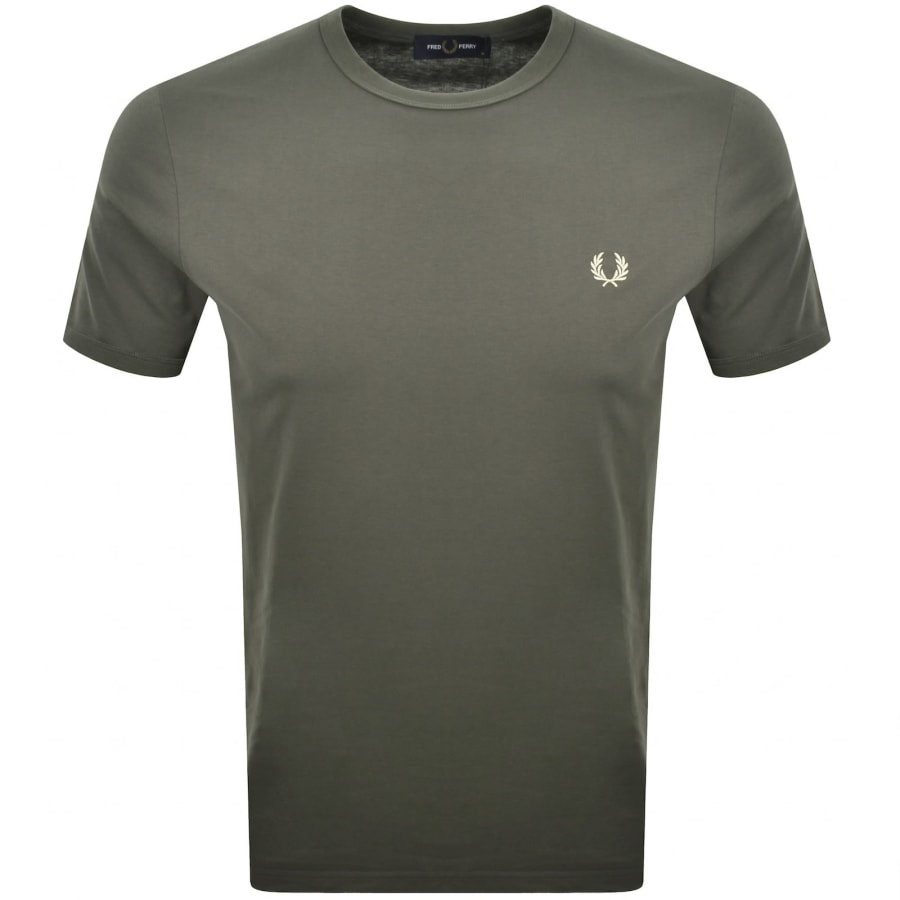 Image number 1 for Fred Perry Ringer T Shirt Green