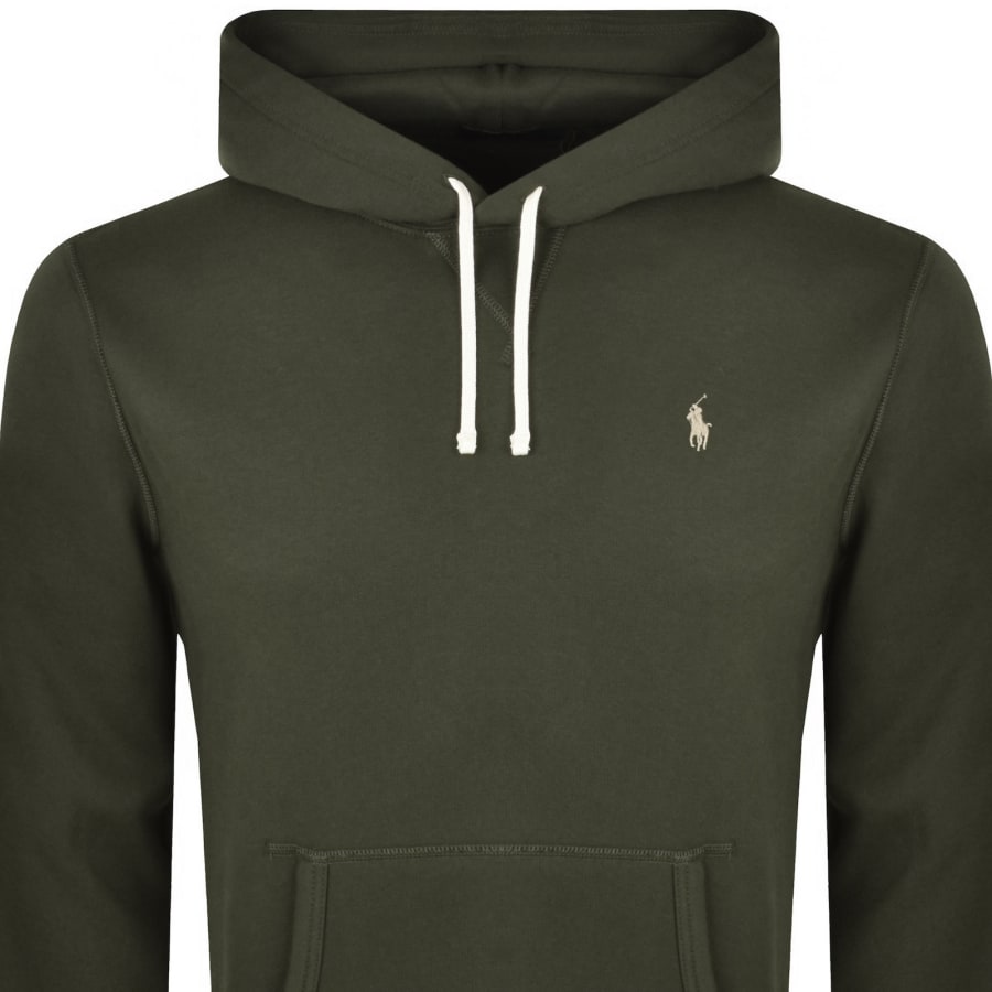 Image number 2 for Ralph Lauren Pullover Hoodie Olive Green