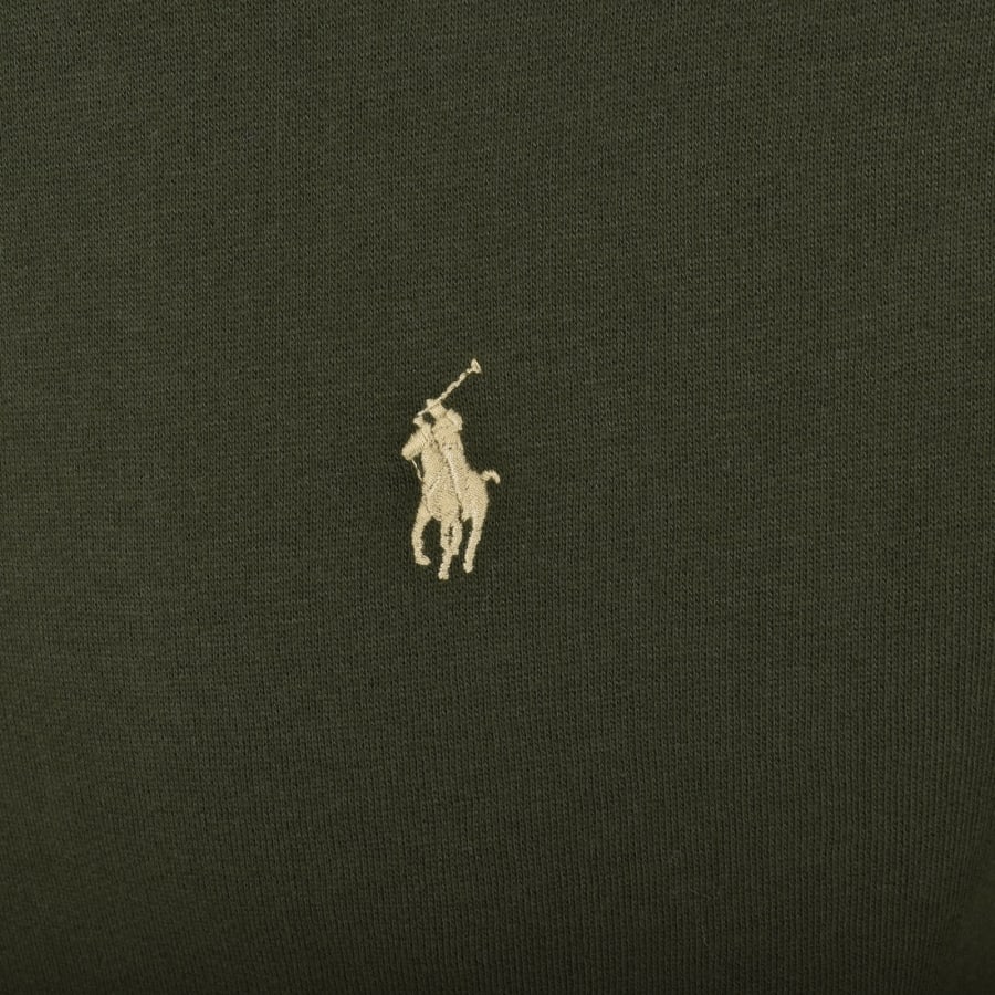 Image number 3 for Ralph Lauren Pullover Hoodie Olive Green