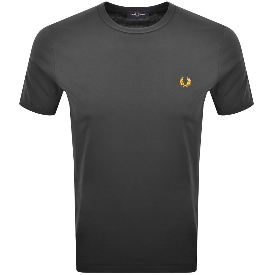 Image number 1 for Fred Perry Ringer T Shirt Grey