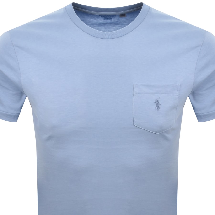Image number 2 for Ralph Lauren Pocket T Shirt Chambray Blue