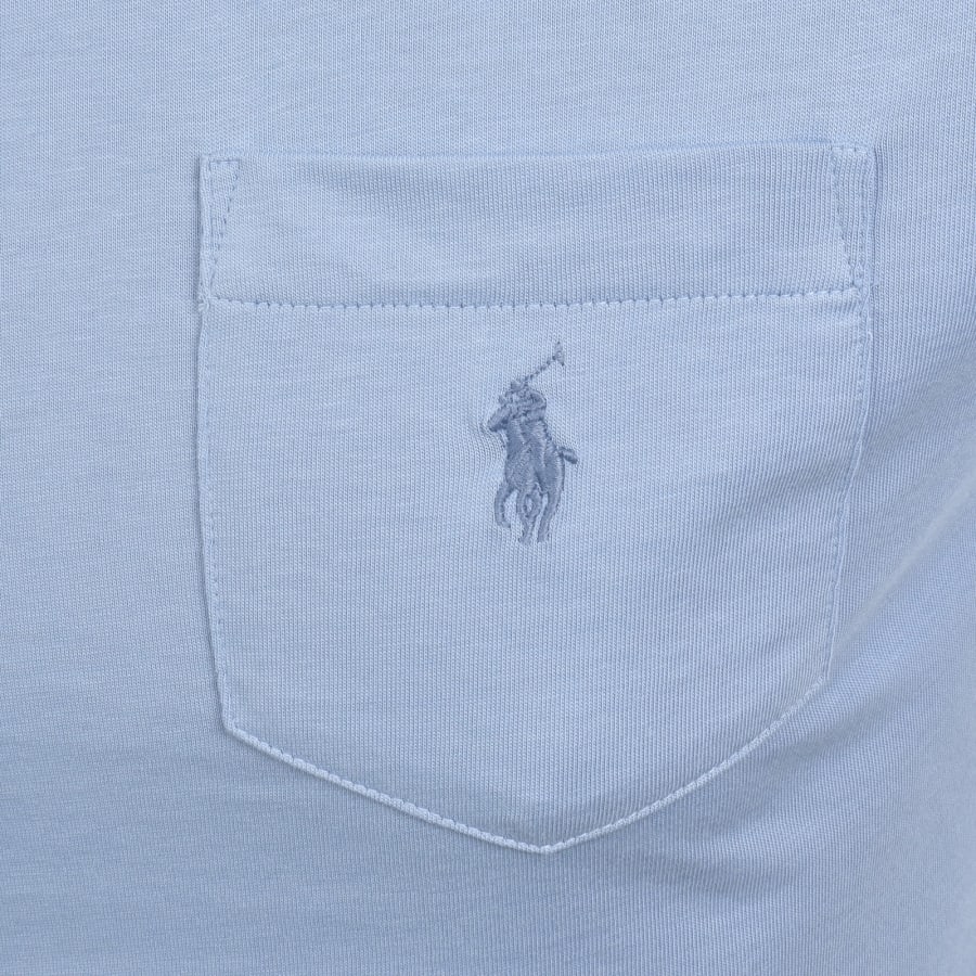 Image number 3 for Ralph Lauren Pocket T Shirt Chambray Blue