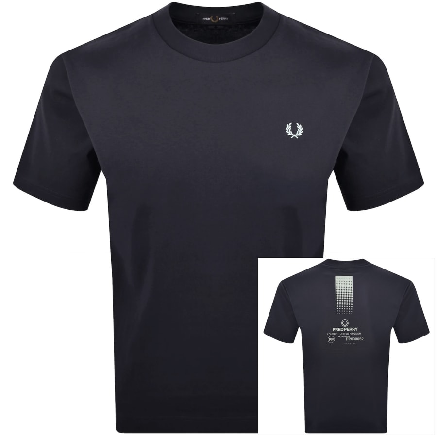 Image number 1 for Fred Perry 1952 Graphic T Shirt Navy