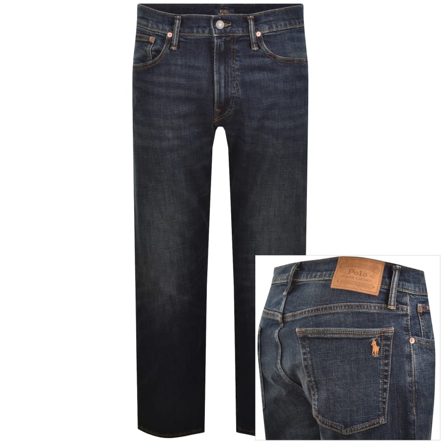 Image number 1 for Ralph Lauren Hampton Relaxed Straight Jeans Blue