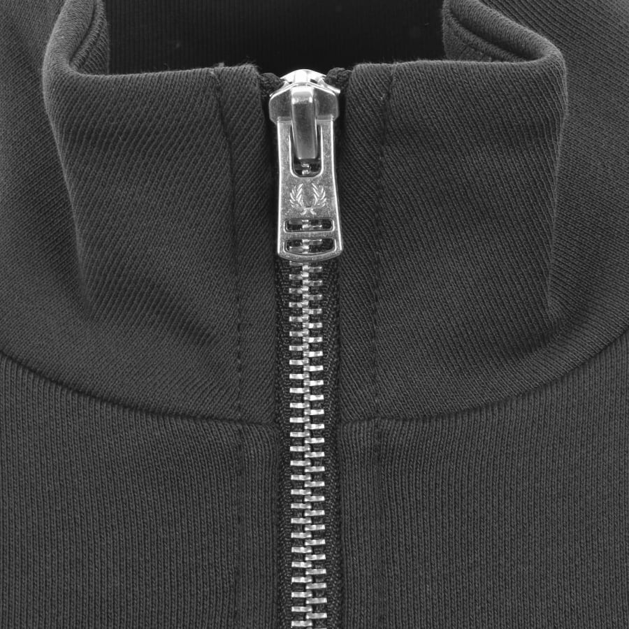Image number 4 for Fred Perry Half Zip Sweatshirt Anchor Grey