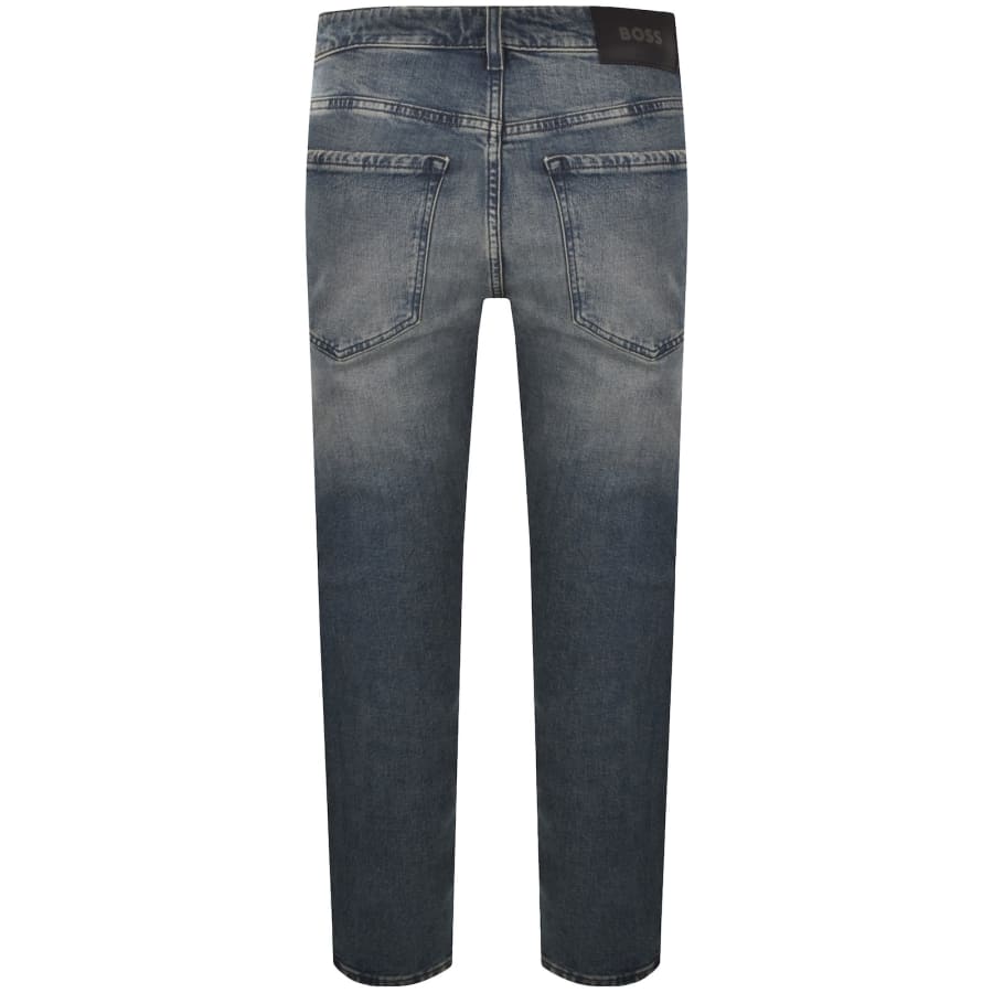 Image number 3 for BOSS Ogden Straight Fit Jeans Medium Blue