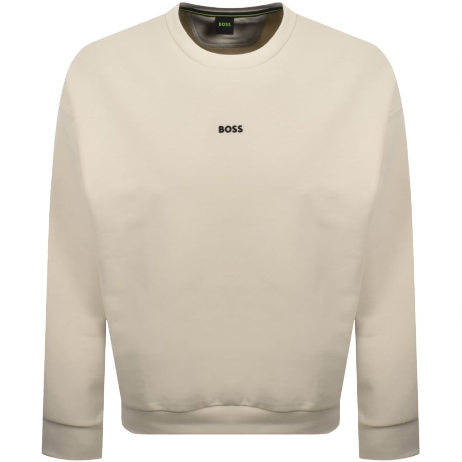 Image number 1 for BOSS Stenson Relaxed Sweatshirt Light Beige