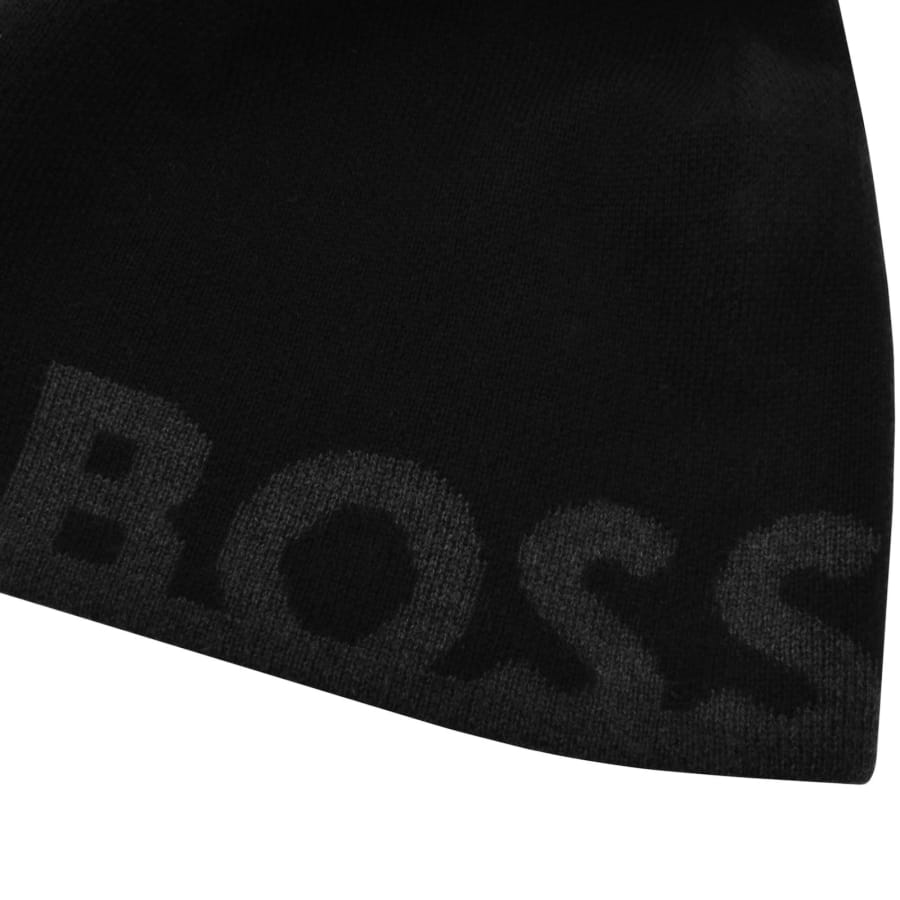 Image number 3 for BOSS Reviso Wool Blend Beanie Black