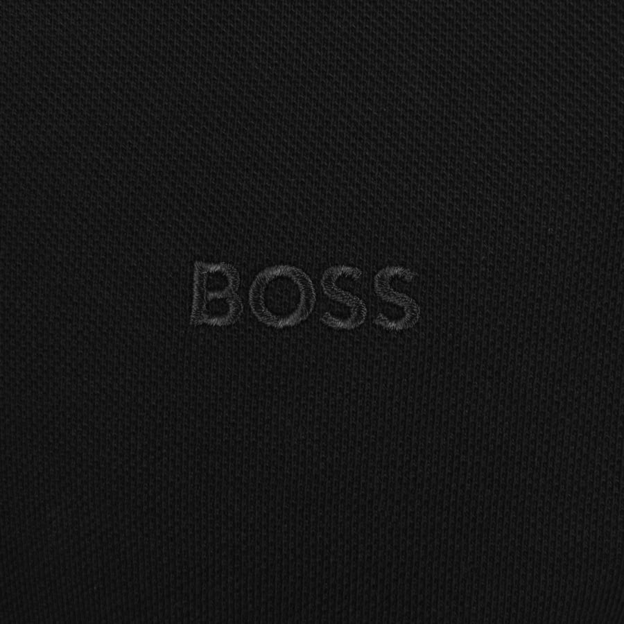 Image number 3 for BOSS Plisy Long Sleeve Polo T Shirt Black