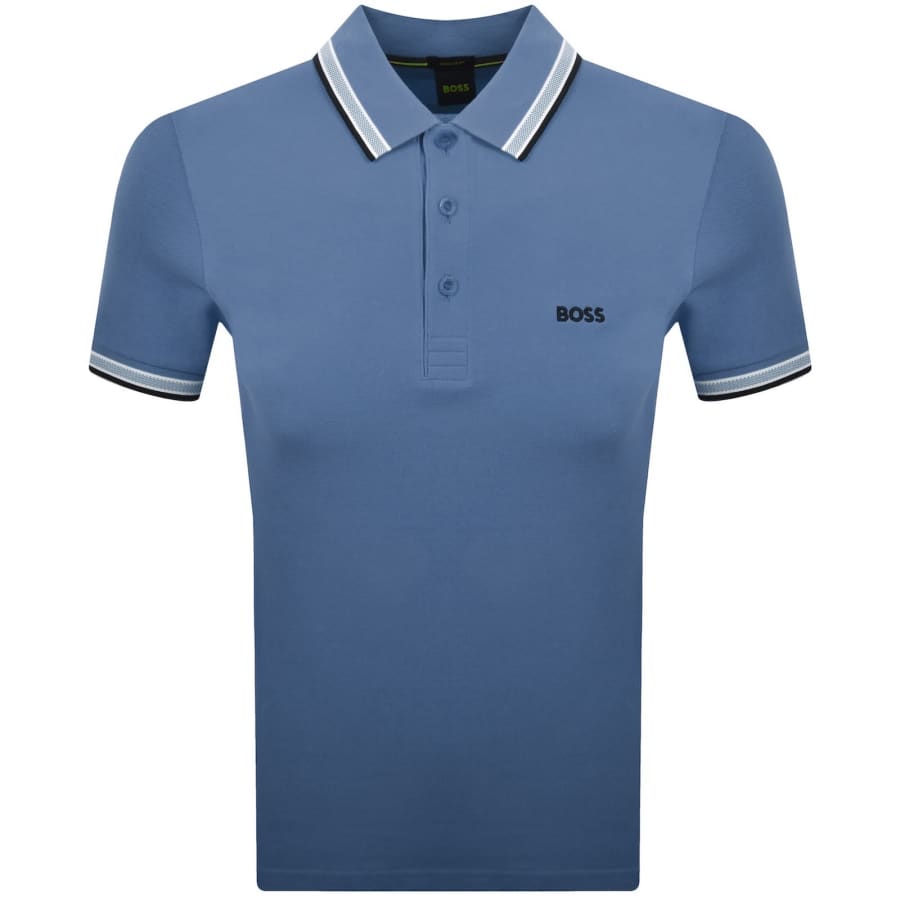 Image number 1 for BOSS Paddy Polo T Shirt Blue