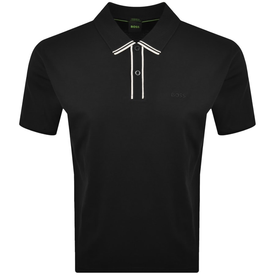 Image number 1 for BOSS Cord Paddy Polo T Shirt Black