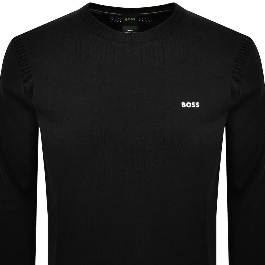Image number 2 for BOSS Ever X Crew Neck Jumper Black