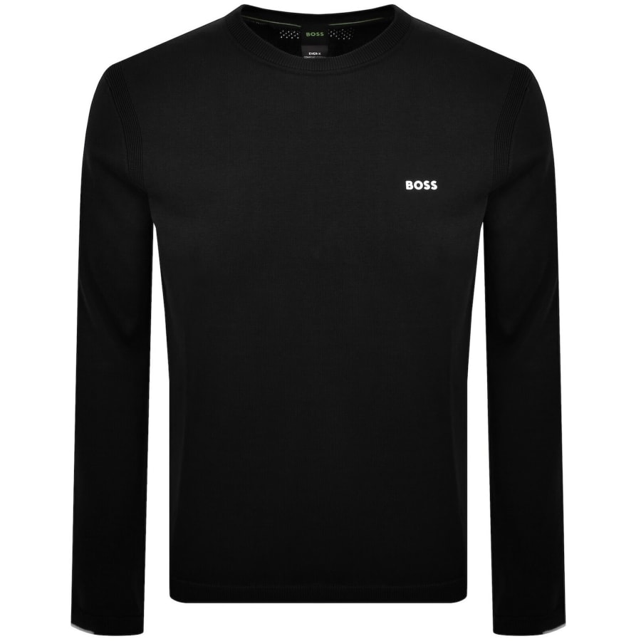 Image number 1 for BOSS Ever X Crew Neck Jumper Black