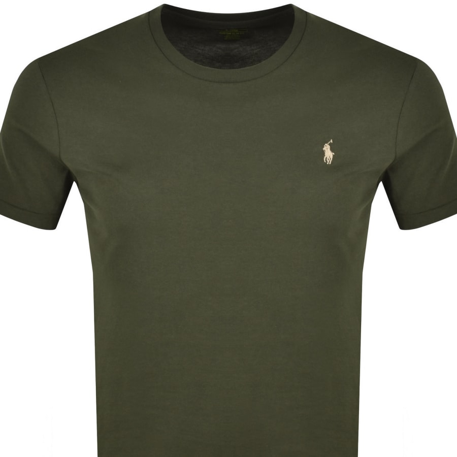 Image number 2 for Ralph Lauren Short Sleeve Slim Fit T Shirt Green