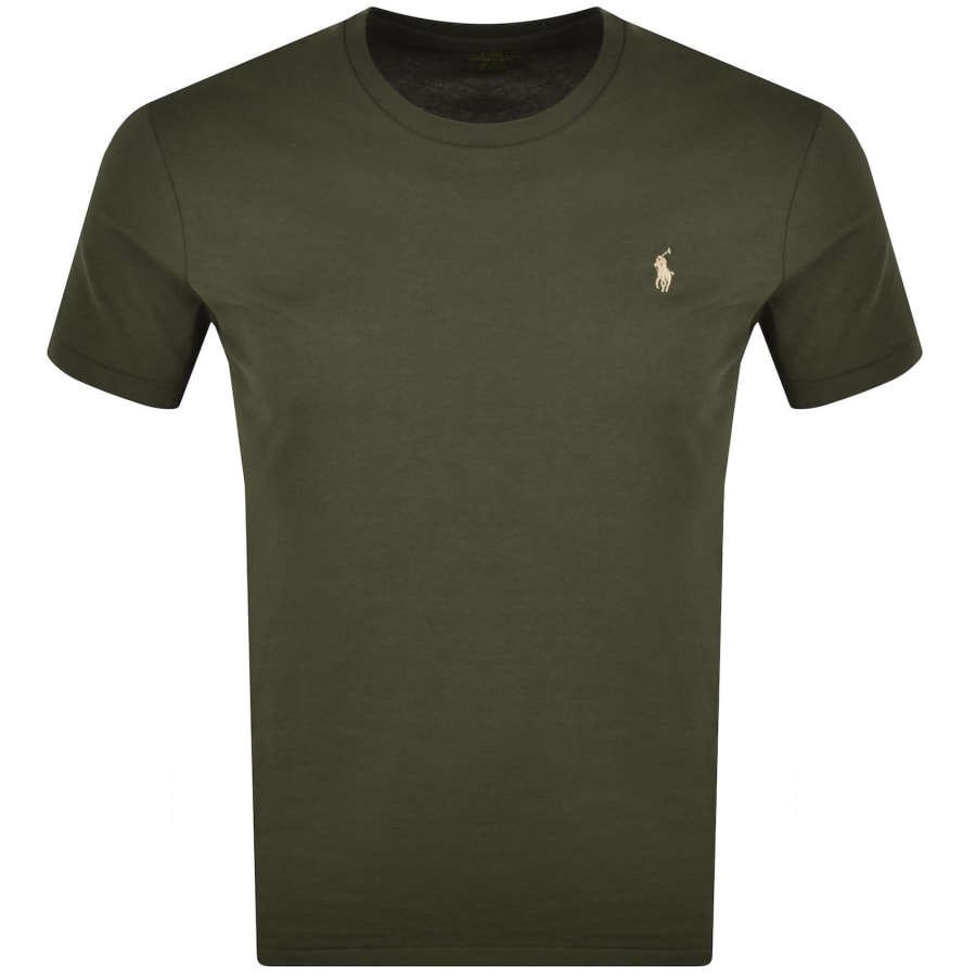 Image number 1 for Ralph Lauren Short Sleeve Slim Fit T Shirt Green