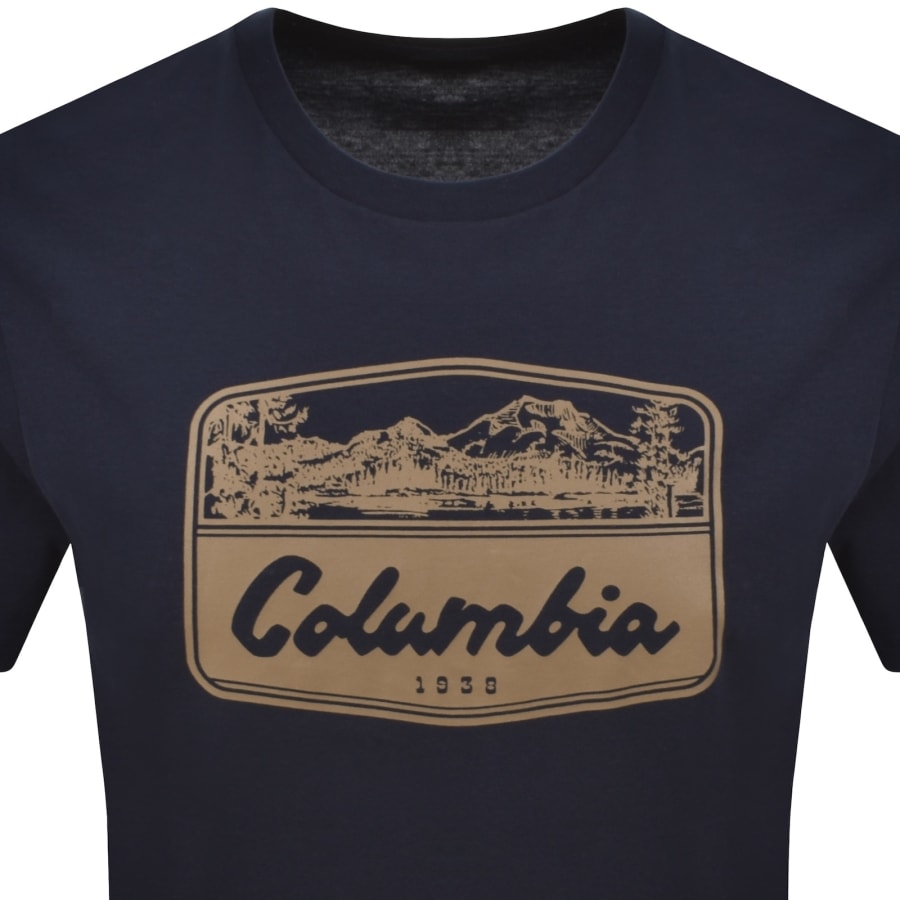 Image number 2 for Columbia Seasonal Graphic T Shirt Navy