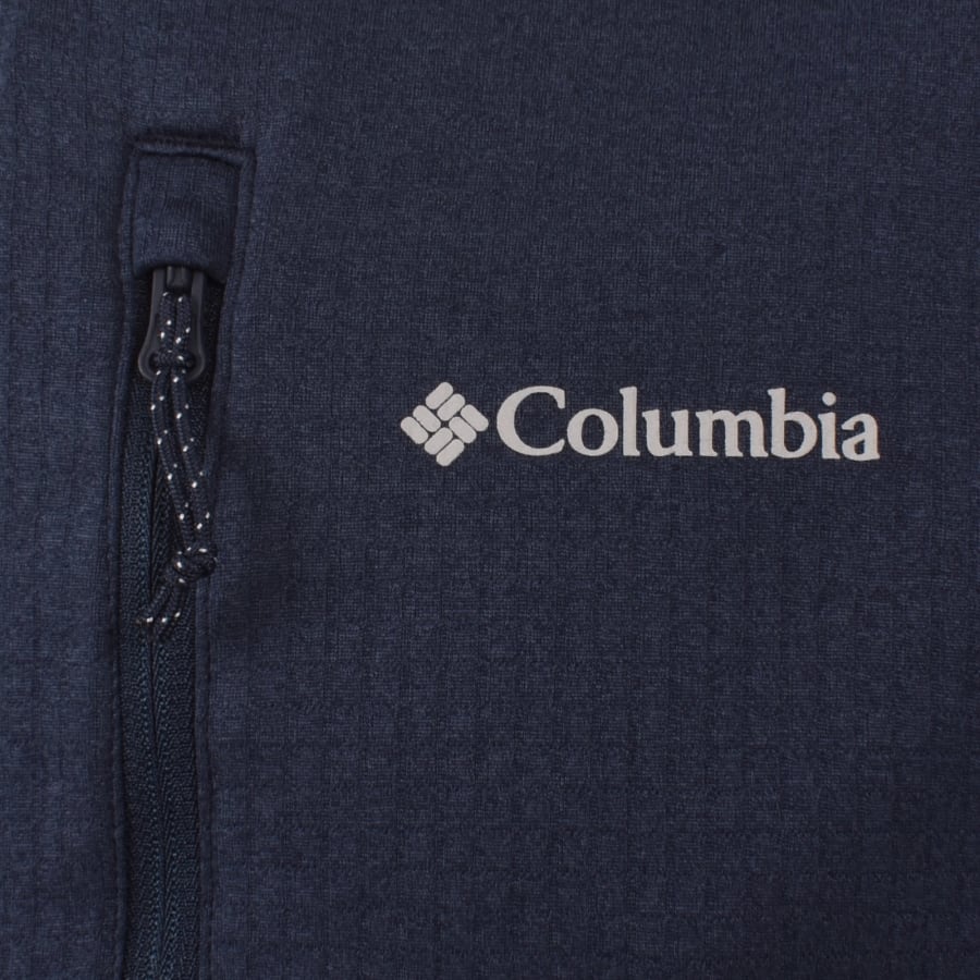 Image number 3 for Columbia Essential Grid Fleece Navy