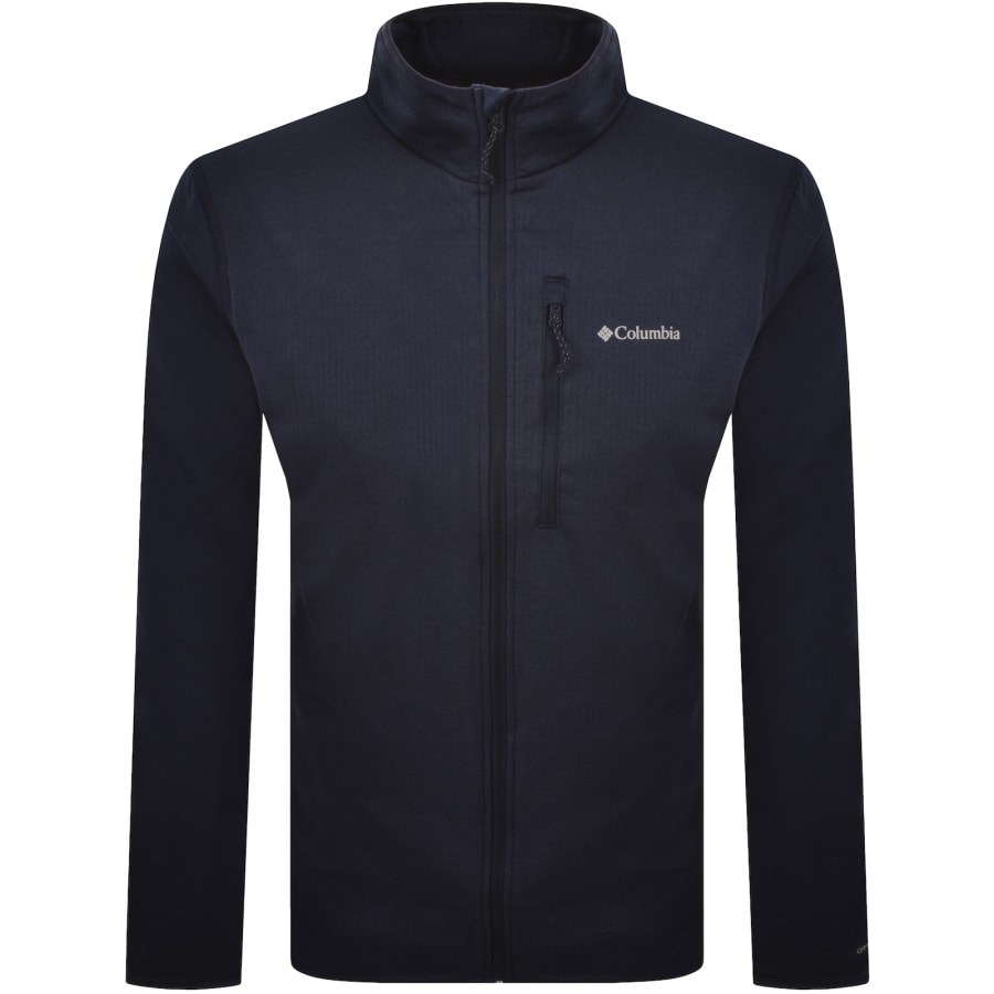 Image number 1 for Columbia Essential Grid Fleece Navy