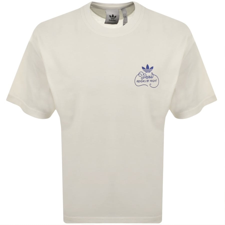 Image number 2 for adidas Originals Paris View T Shirt Off White