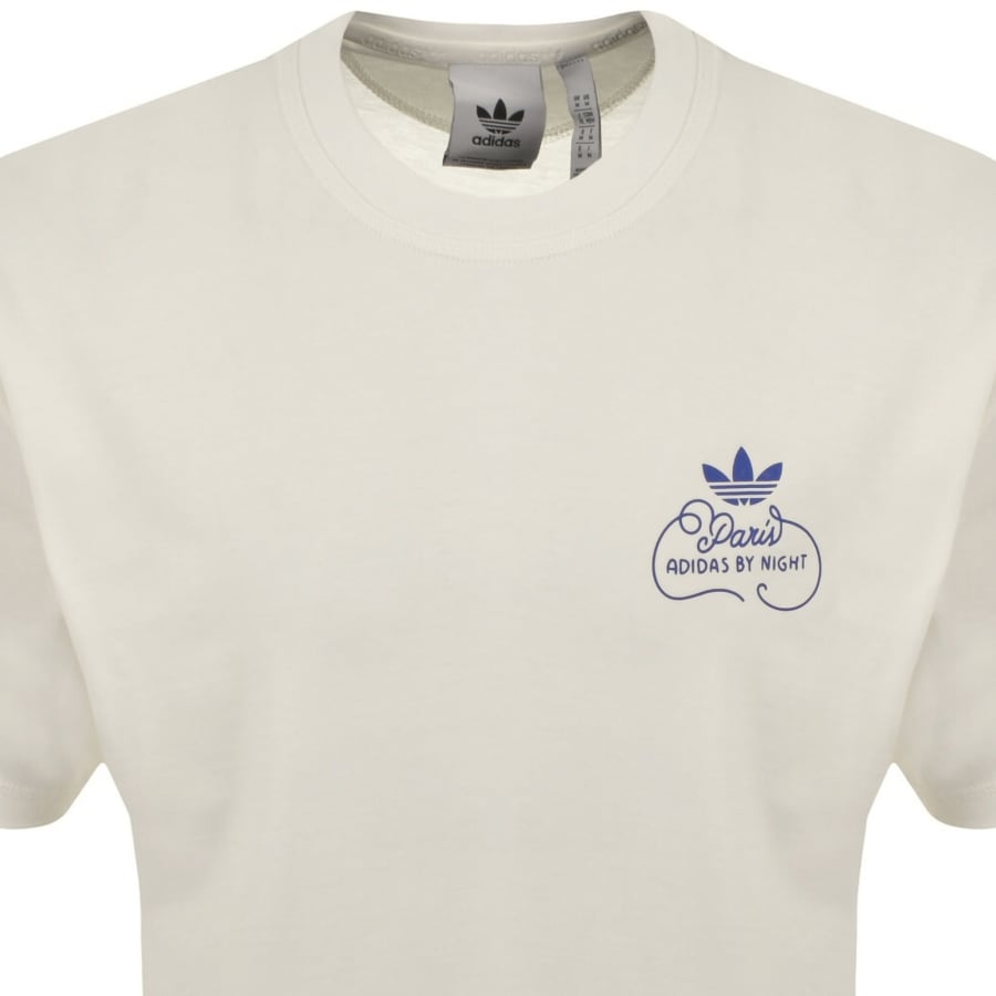 Image number 3 for adidas Originals Paris View T Shirt Off White