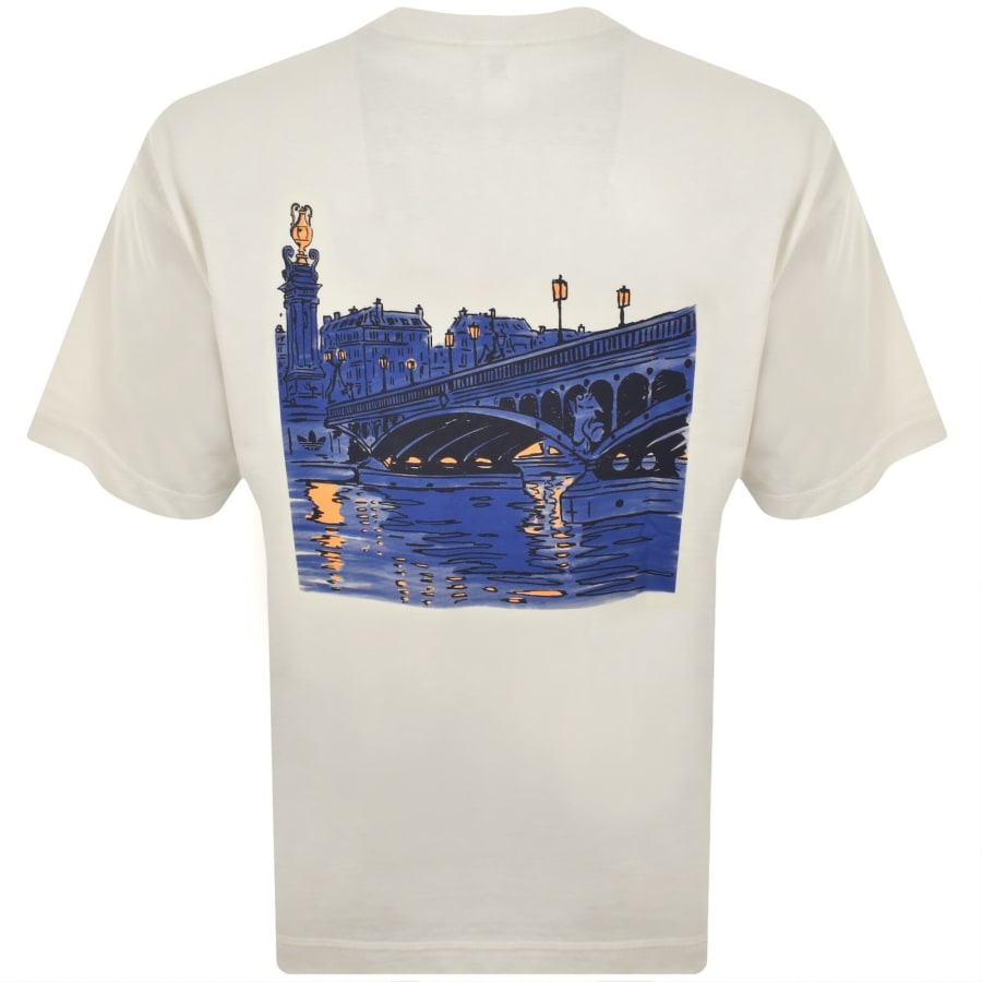 Image number 5 for adidas Originals Paris View T Shirt Off White