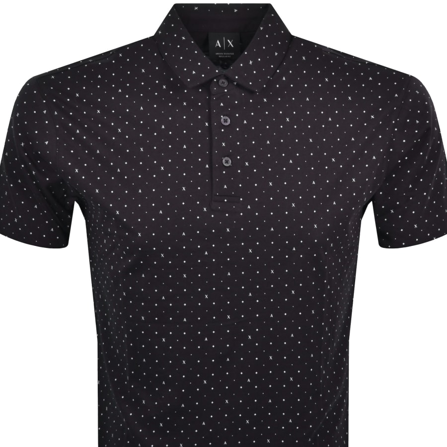 Image number 2 for Armani Exchange Polo T Shirt Navy