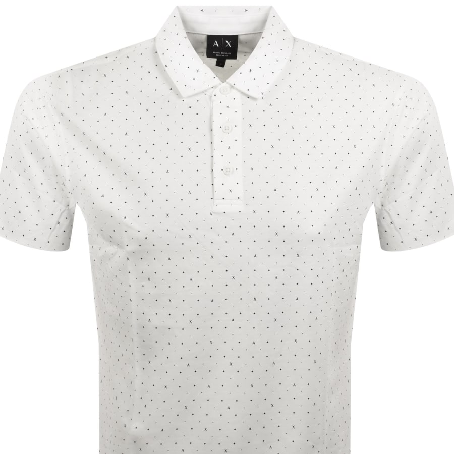 Image number 2 for Armani Exchange Polo T Shirt Off White