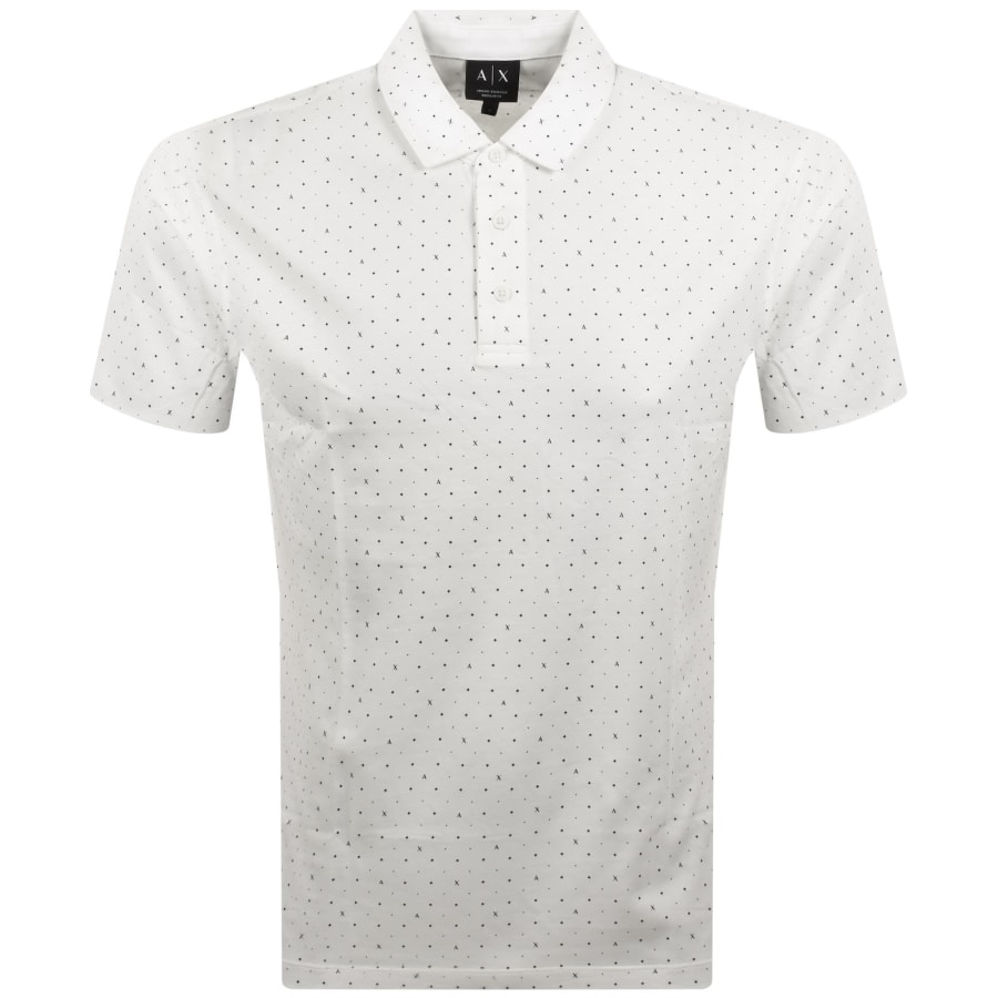 Image number 1 for Armani Exchange Polo T Shirt Off White