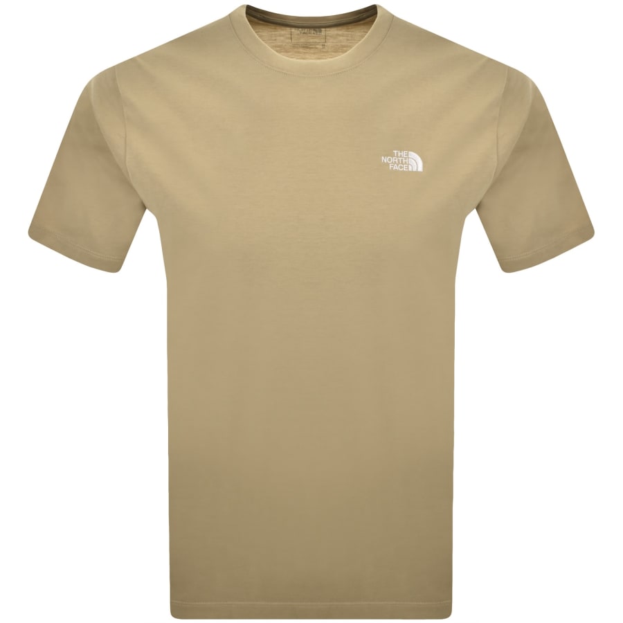 Image number 1 for The North Face Evolution Simple T Shirt Khaki