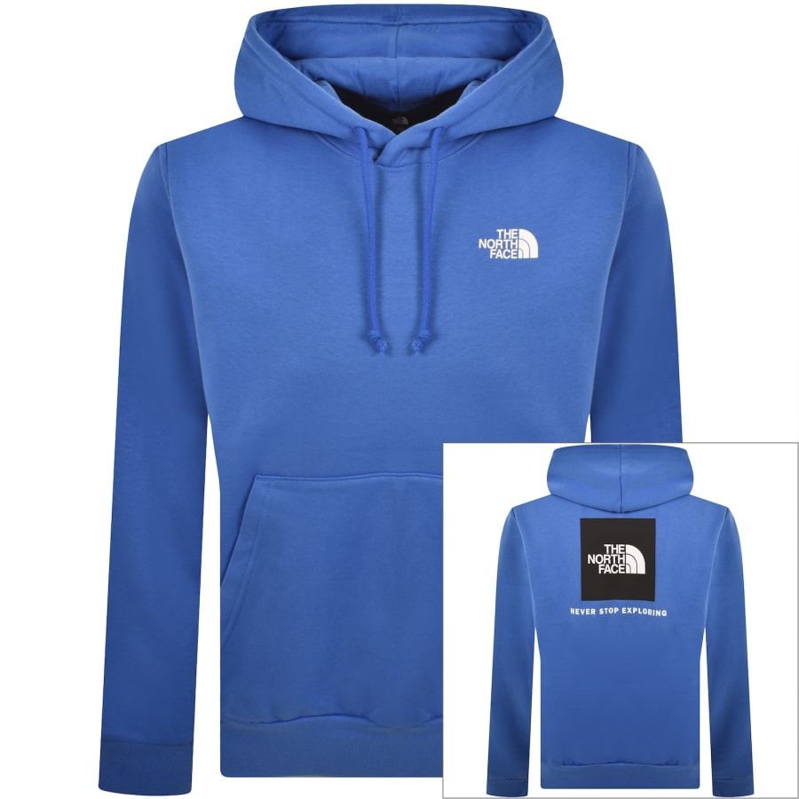 Image number 1 for The North Face Evo Box Hoodie Blue