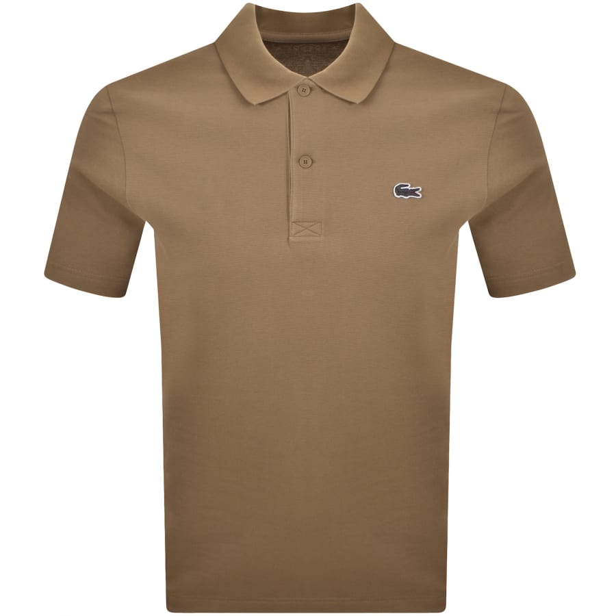 Image number 1 for Lacoste Core Essentials Polo Brown