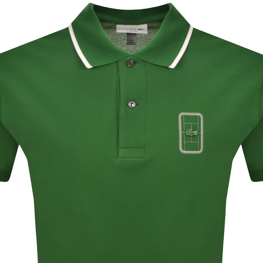 Image number 2 for Lacoste Core Logo Polo Green