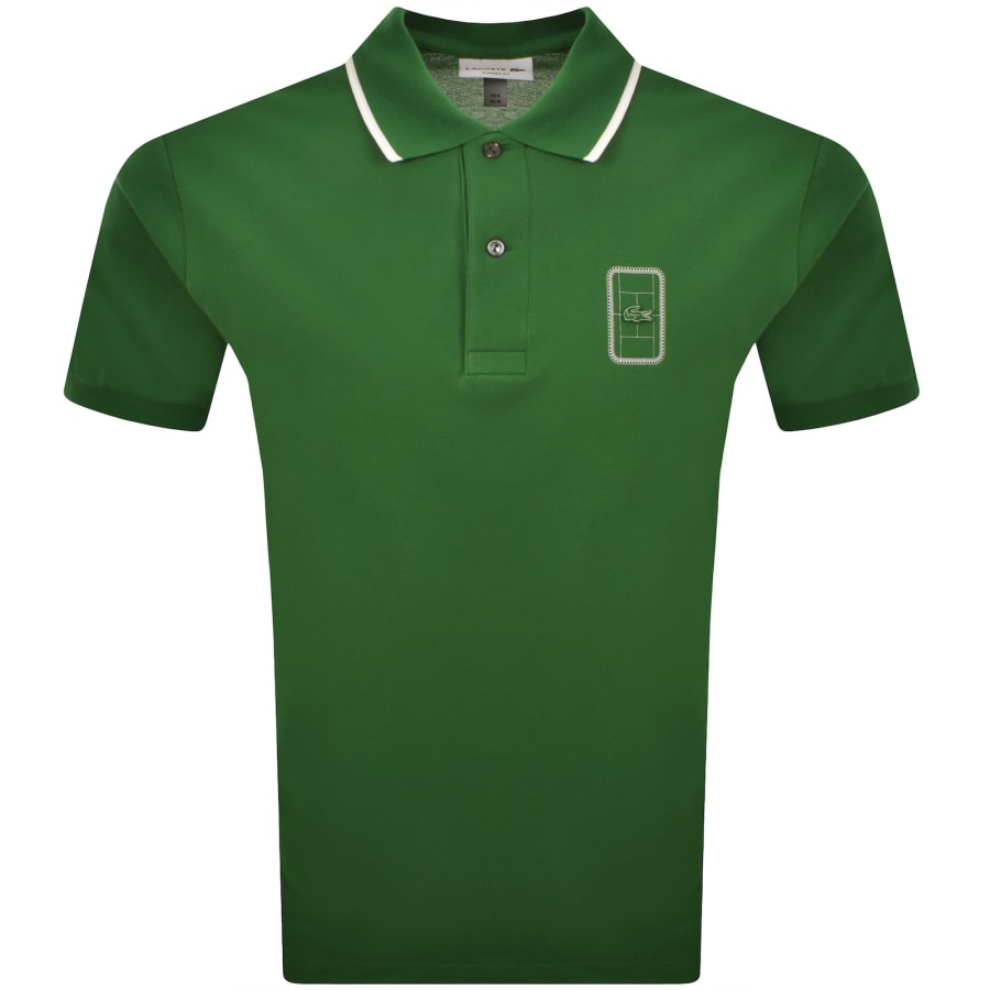 Image number 1 for Lacoste Core Logo Polo Green