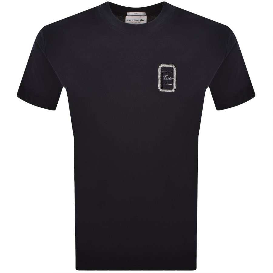 Image number 2 for Lacoste Logo T Shirts Navy