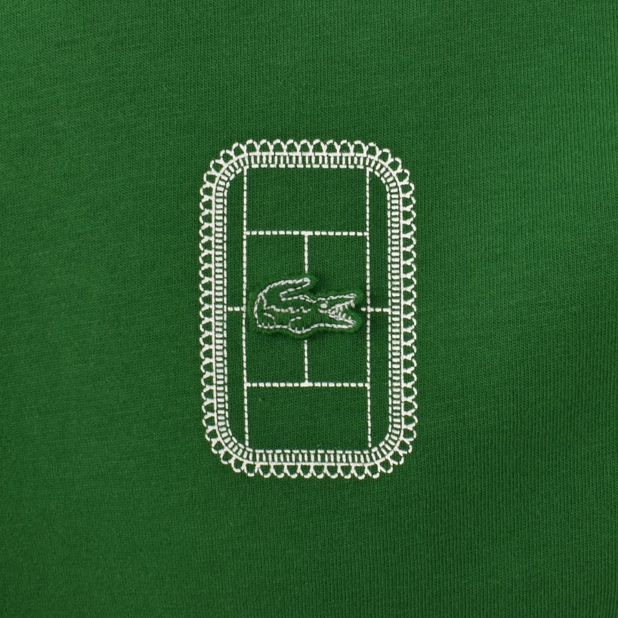 Image number 4 for Lacoste Logo T Shirts Green