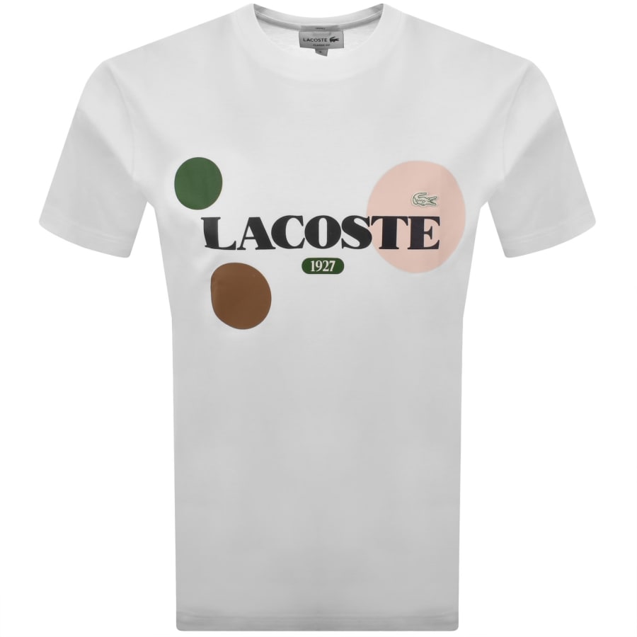 Image number 1 for Lacoste Logo T Shirts White
