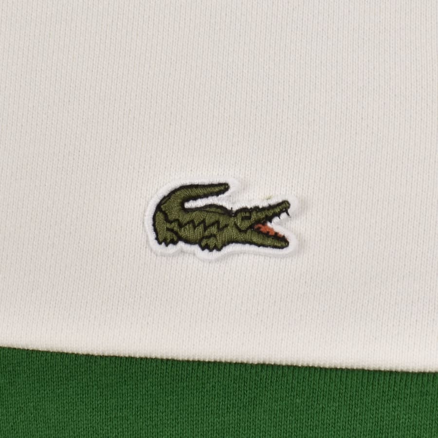 Image number 3 for Lacoste Colour Block Sweatshirt White