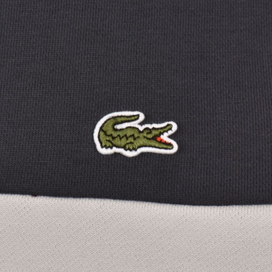 Image number 3 for Lacoste Colour Block Sweatshirt Grey