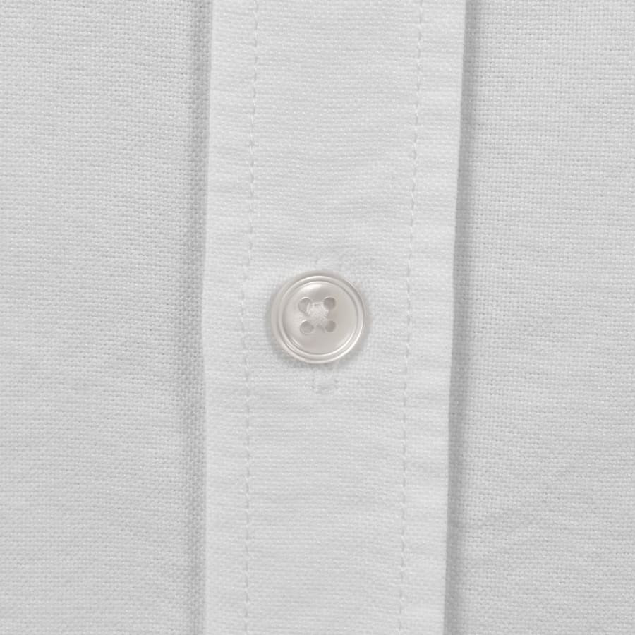 Image number 4 for Lacoste Woven Long Sleeved Shirt White
