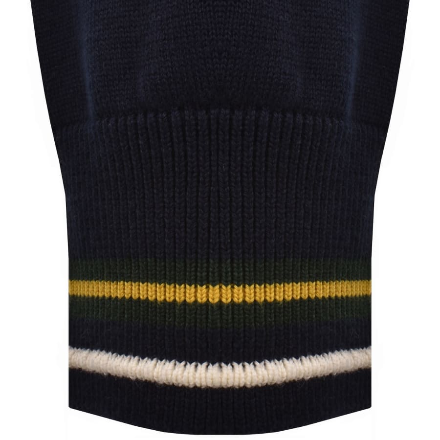 Image number 4 for Lacoste Crew Neck Knit Jumper Navy