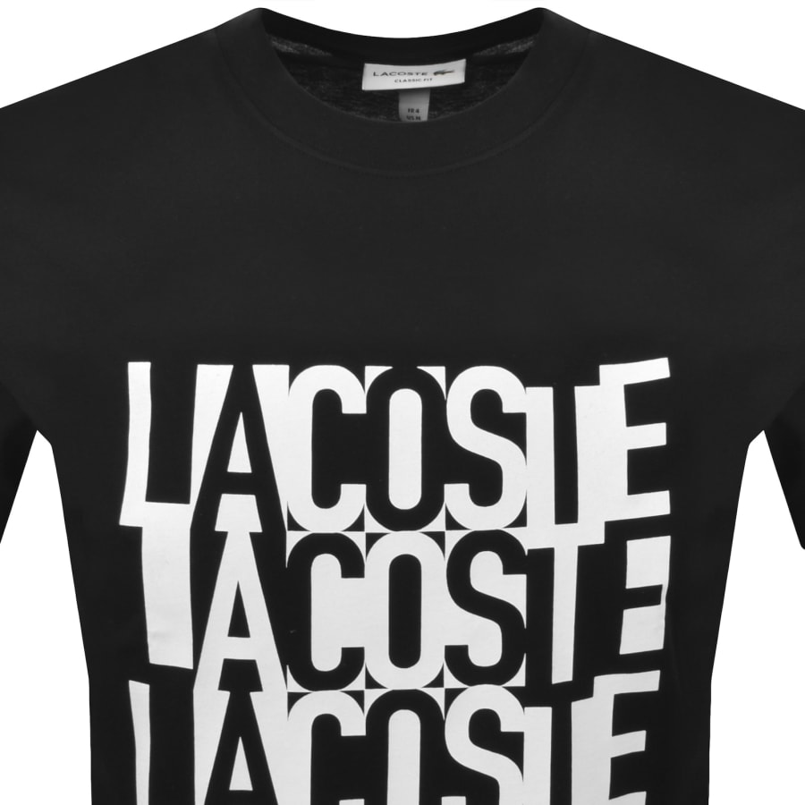 Image number 2 for Lacoste Crew Neck T Shirt Black