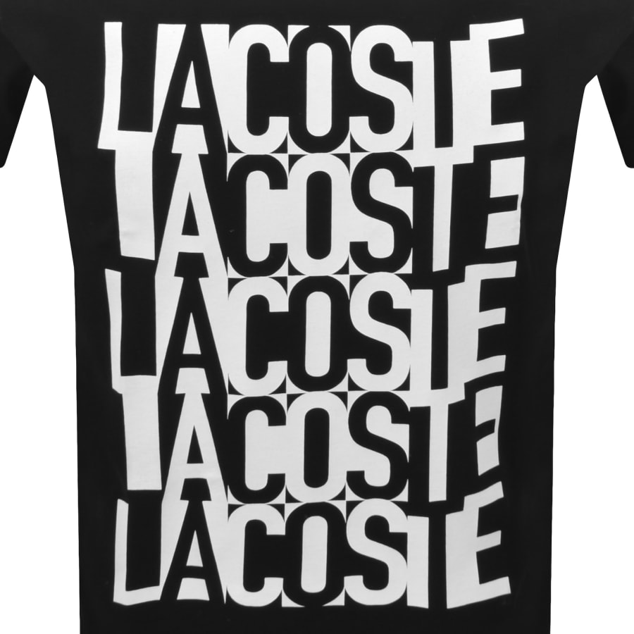 Image number 3 for Lacoste Crew Neck T Shirt Black