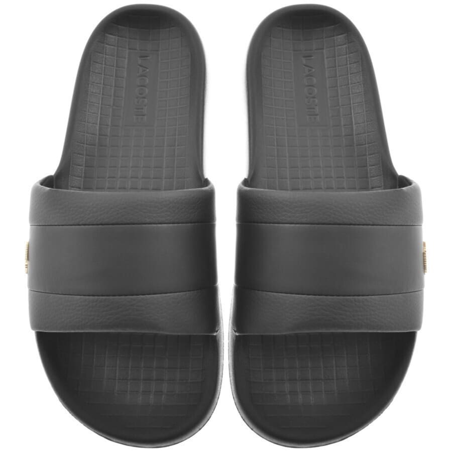 Image number 1 for Lacoste Serve Hybrid Sliders Black