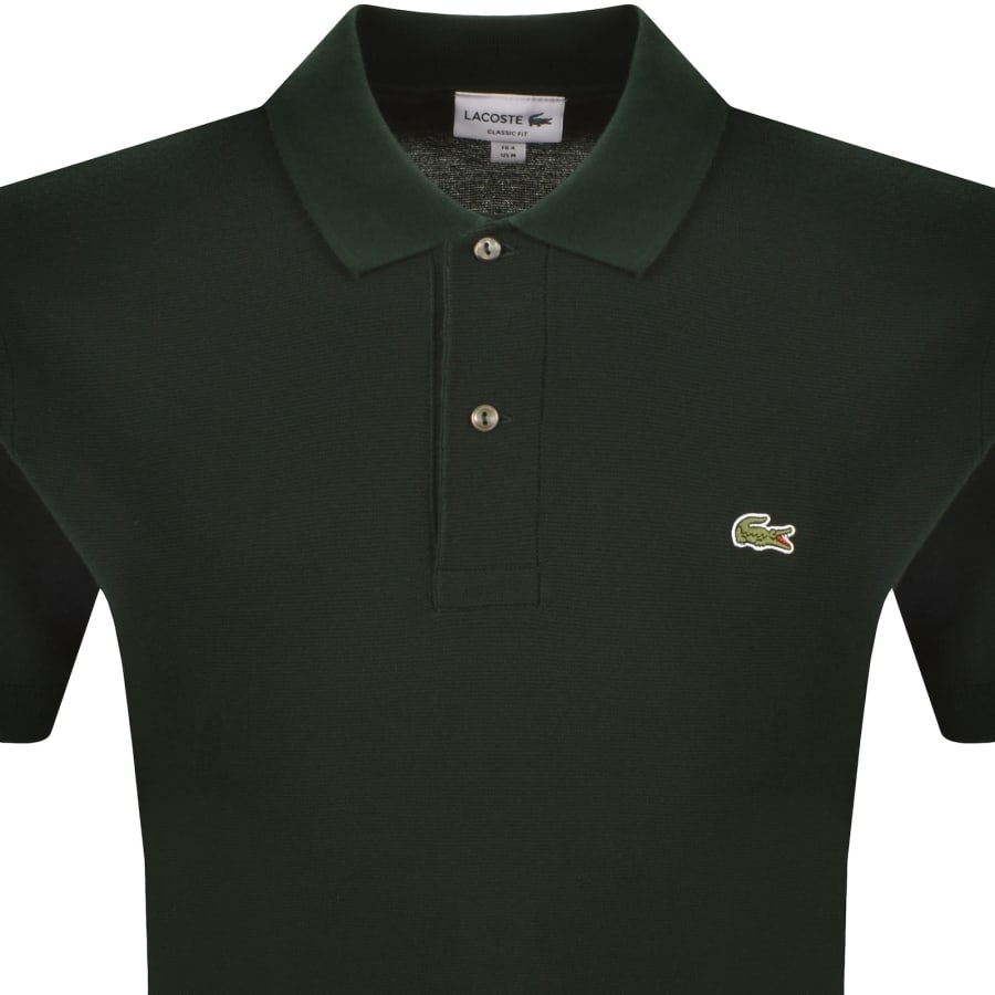 Image number 2 for Lacoste Knit Polo T Shirt Green