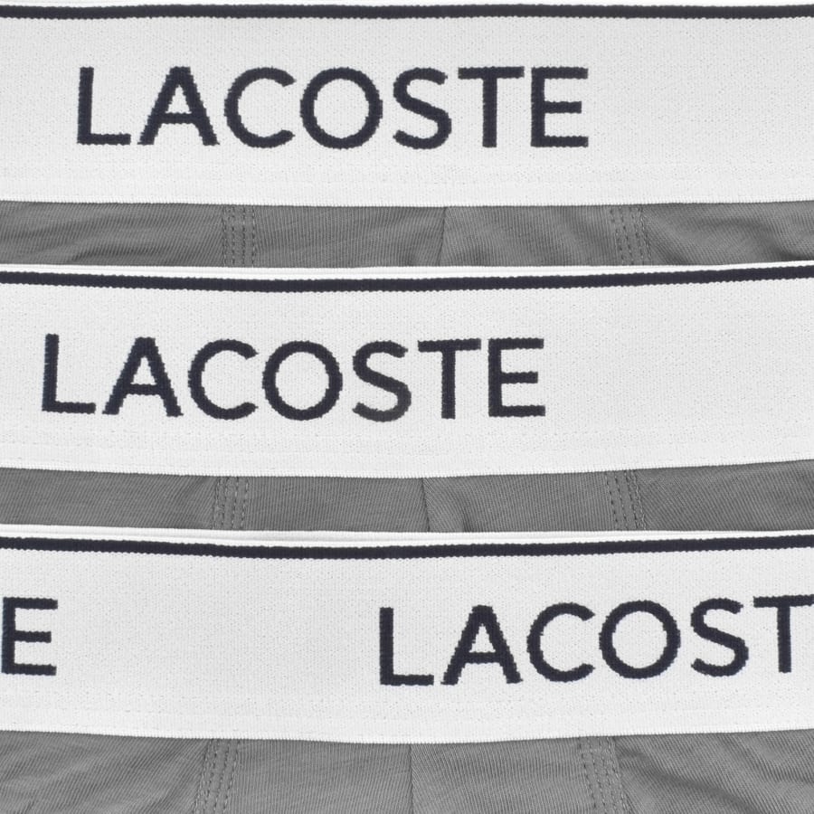 Image number 3 for Lacoste Underwear 3 Pack Boxer Grey