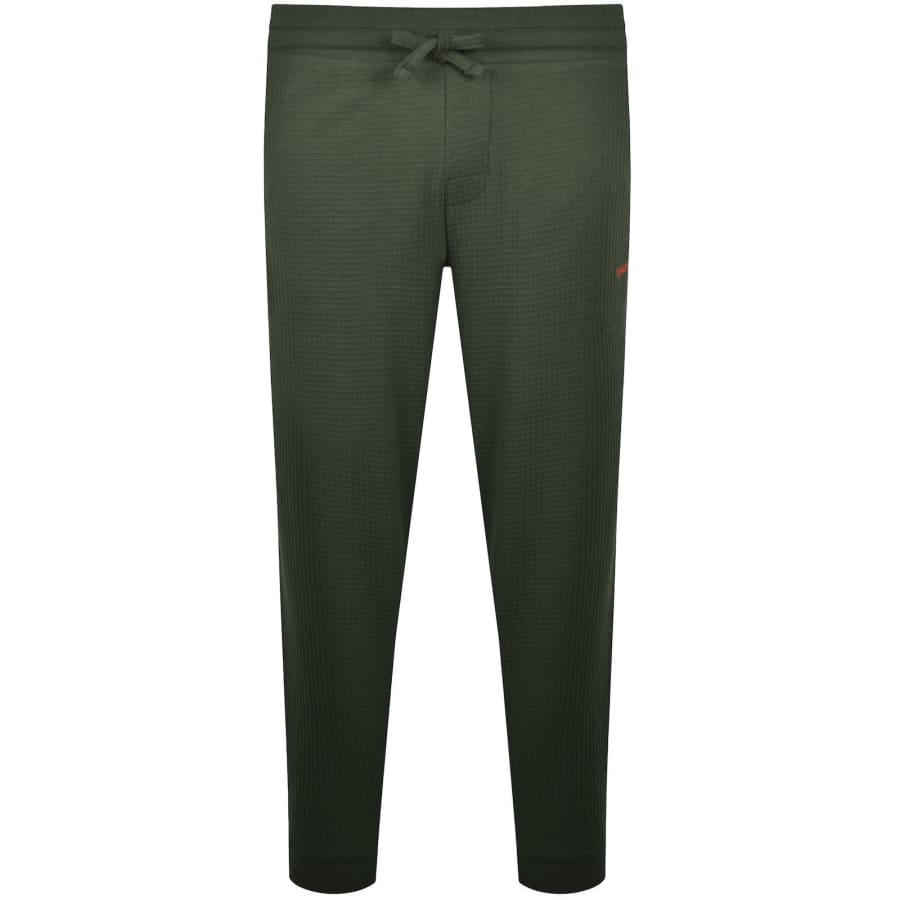 Image number 1 for HUGO Austin Waffle Joggers Green