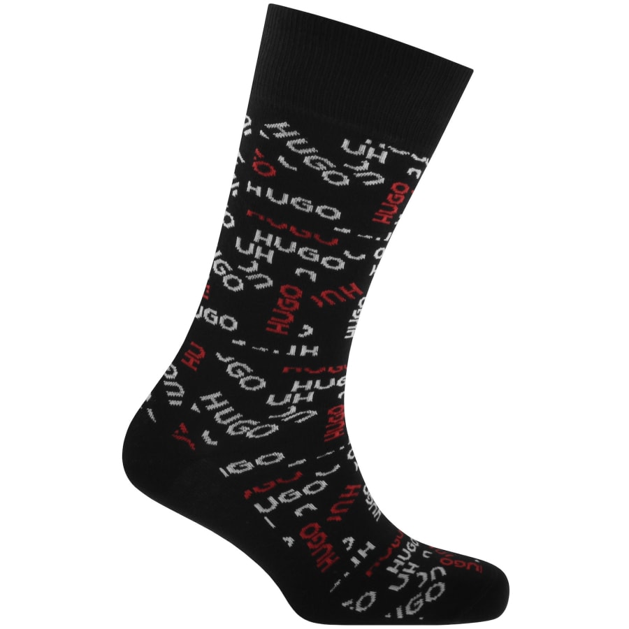Image number 3 for HUGO 2 Pack Socks Black